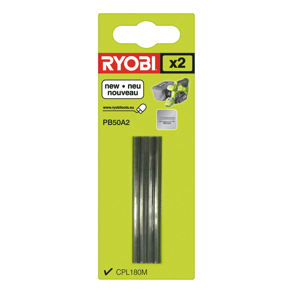 Ryobi PB 50 A2 sada nožů do hoblíku (2 ks) CPL 180 MHG