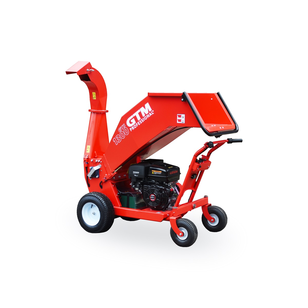 GTM GTS 1300 WDG benzines önjáró ágaprító Loncin motor 420ccm 15Le , 2 előre + 2 hátra fokozat, 10cm ág méretig