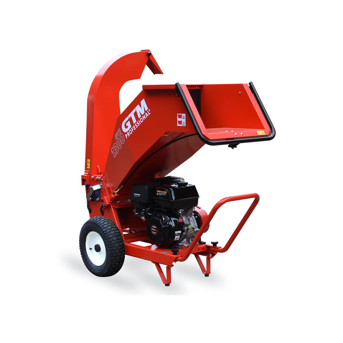 GTM GTS 1300G benzinmotoros ágaprító, 420ccm 11Le, vontatható, 10cm ág méretig