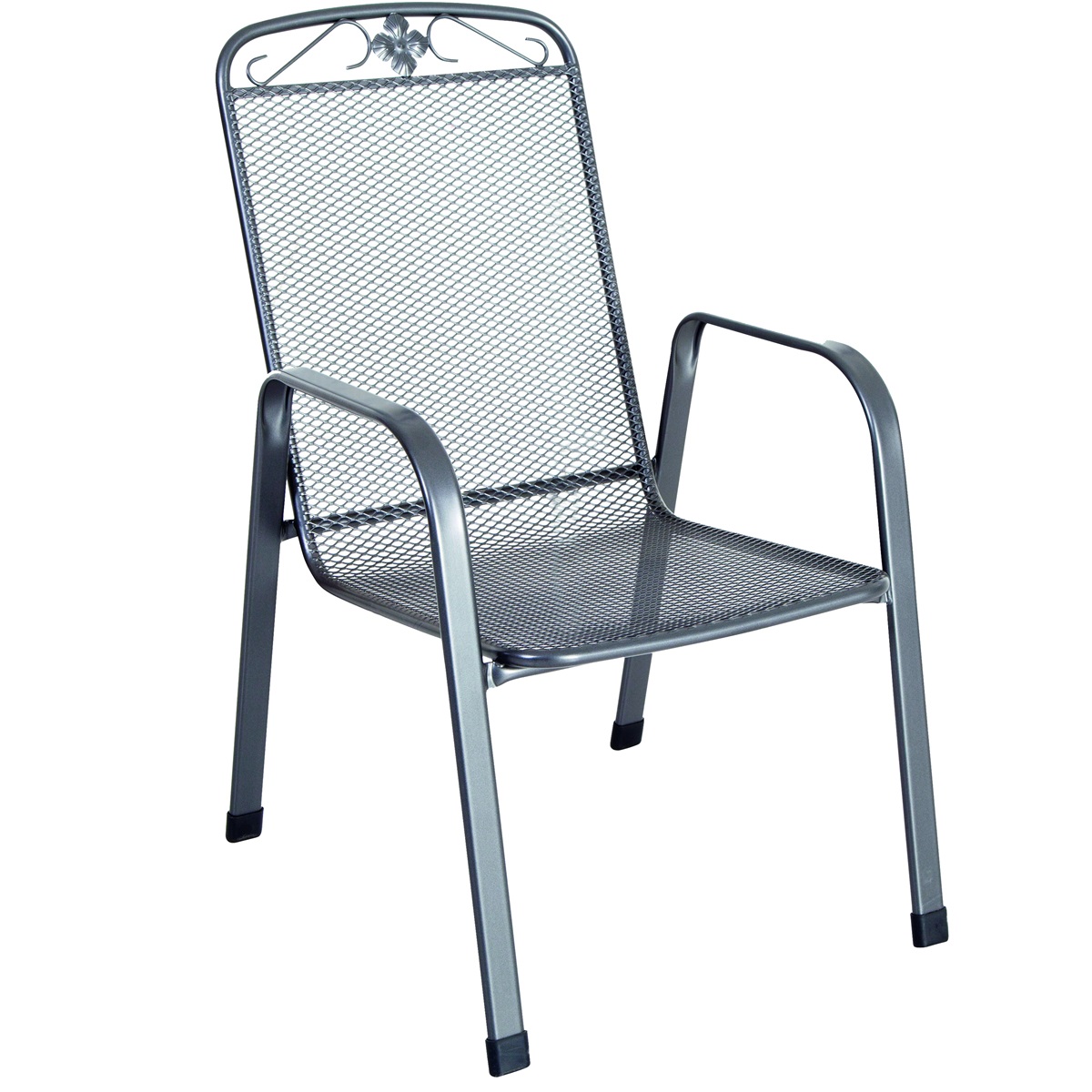 MWH Savoy stohovatelná židle z tahokovu, tmavě šedá 75 x 57 x 93 cm